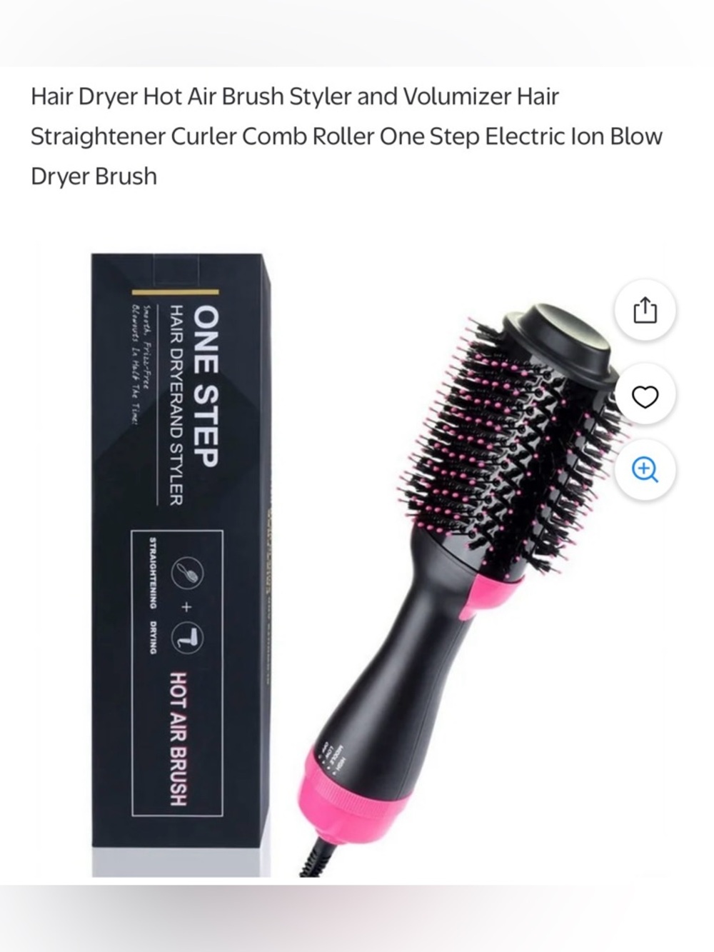NIB~ Hot Air Brush Styler